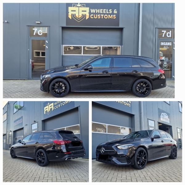 We hebben Concaver CVR4 velgen gemonteerd aan deze nieuwe Mercedes C300E S206 Estate inclusief nieuwe Hankook Evo3-banden in 225 40 19 en 255 35 19!