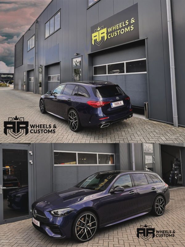 We hebben deze Mercedes C43 AMG voorzien van 20inch JF Luxury D838 AMG Design velgen. Rondom 8,5J ET45 Banden: Goodyear supersport 225/35/20 / 255/30/20