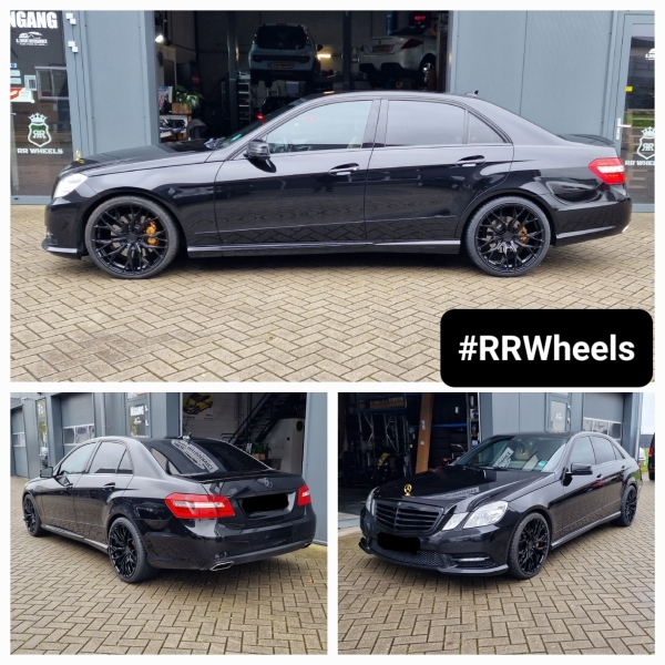 Deze Mercedes Benz E-Klasse W212 Saloon voorzien van nieuwe Concaver Wheels CVR1 in 20 inch 8.5J ET45 en 10J ET45 inclusief Hankook banden in 245 30 20 en 265 30 20! Geweldig resultaat!