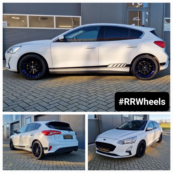 Deze Ford Focus uit 2020 hebben wij voorzien van nieuwe 79Wheels SV-C in 18 inch Gloss Black Blue Barrel! In 8J ET42 inclusief Hankook-banden in 235 40 18 en nieuw TPMS!