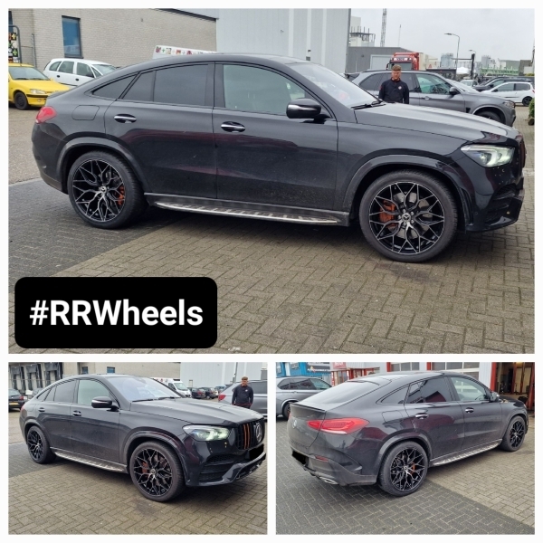 Deze Mercedes GLE CoupÃ© hebben we voorzien een breedset van Riviera RF108 in 22 inch 9J en 10.5J, geweldige wielen voor deze auto!