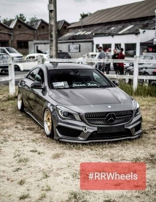 Mercedes-Benz CLA voorzien van een 18 inch breedset 8.5j en 9.5j van Regen5.