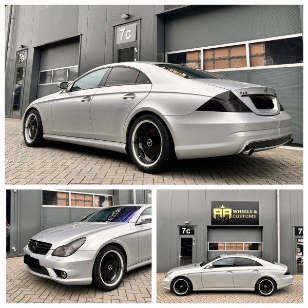 Mercedes-Benz CLS met nieuwe Carbonado Vintage velgen in 18 inch 8.5J ET15 en 9.5J ET10 inclusief nieuwe banden in 245 40 18 en 275 35 18!