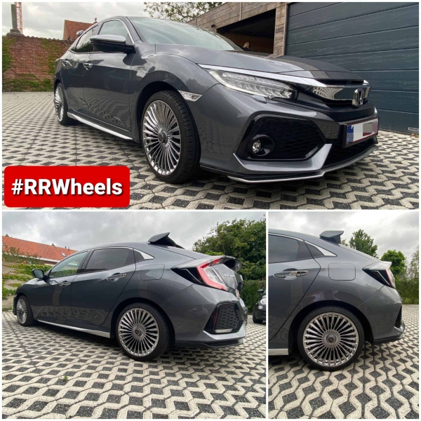 Honda Civic type R met nieuwe 18 inch XVR - 1916 Forged wheels 8J ET35