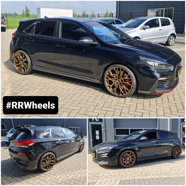 Hyundai I30N voorzien van 20 inch Concaver CVR1 Brushed Bronze in 8.5J ET45 5x114.3 inclusief Michelin Pilot Sport 4S in 235 30 20.