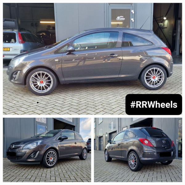  Deze Opel Corsa hebben we voorzien van 17 inch 4x100 TEC AS2 velgen in Graphite-Silver 7J ET42 inclusief Bridgestone Evo All-Season in 215 47 17