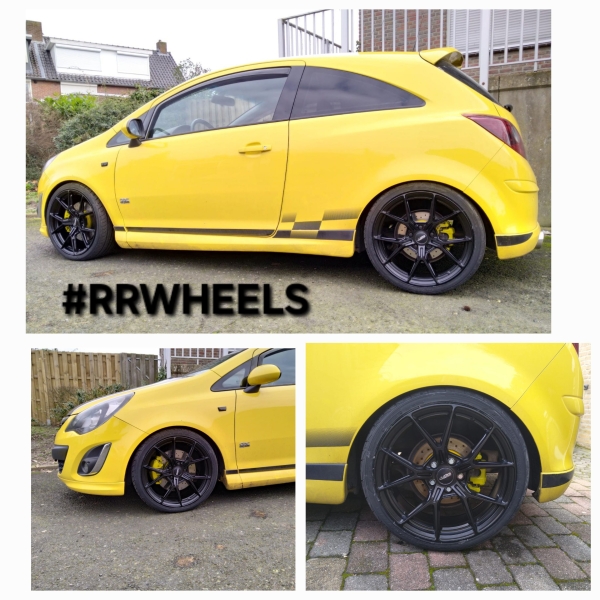 Deze Opel Corsa D 1.6 Turbo hebben wij voorzien van ABS Velgen F21 Matzwart in 18 inch 5x110 inclusief Yokohama Advan banden in 225 35 18! Geweldige pasvorm!