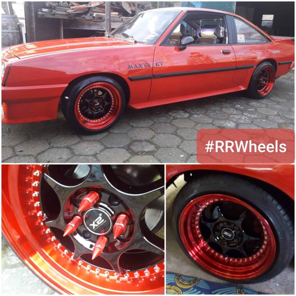 Opel Manta GT met deepdish wheels 16 inch 8,5J ET20 rondom