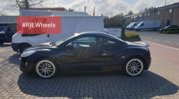 Peugeot RCZ met nieuwe 19 inch 59Â°North Performance Wheels in 5x108 8.5J ET38 rondom.