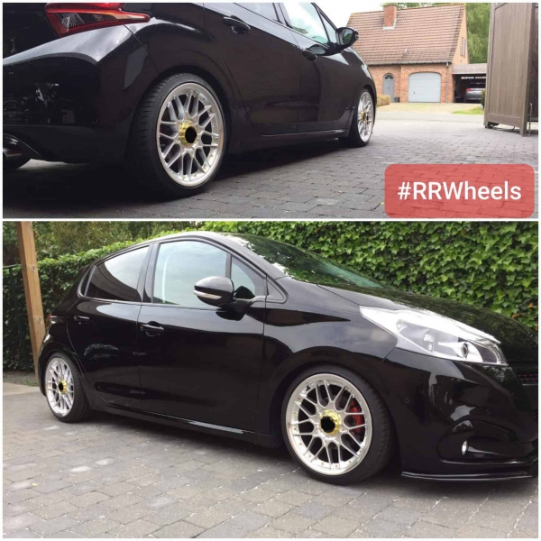 Peugeot 208 static met nieuwe 17 inch exclusive concepts 4x100/108 7.5J ET28 rondom. Peugeot 208 static met nieuwe 17 inch exclusive concepts 4x100/108 7.5J ET28 rondom.