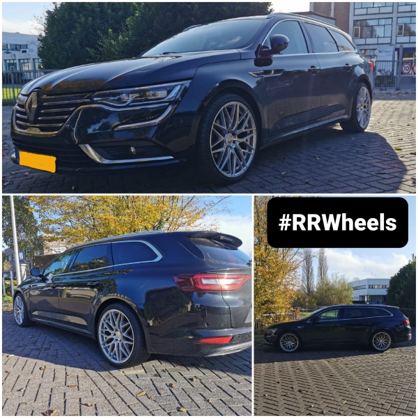 Renault Talisman voorzien van 20 inch DTD WHeels L1787 in 5x114,3 9J ET35 rondom. Perfecte fitment!