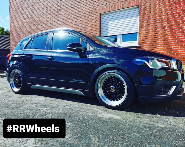 Suzuki SX4 2019 with new JF Luxury wheels in 18 inch 5x114,3 8J ET35. Again a perfect fitment!