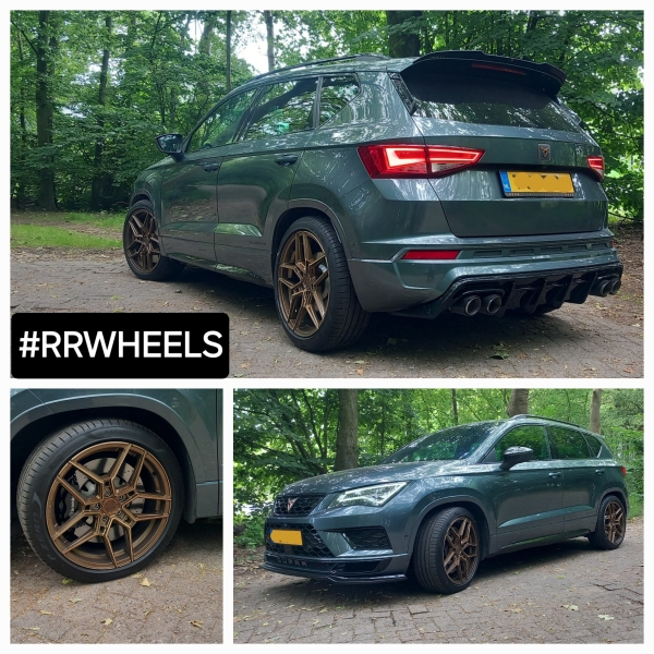 Deze Cupra Ateca MH7 uitgerust met nieuwe Concaver CVR5 velgen in Brushed Bronze in 19 inch 8J ET35.